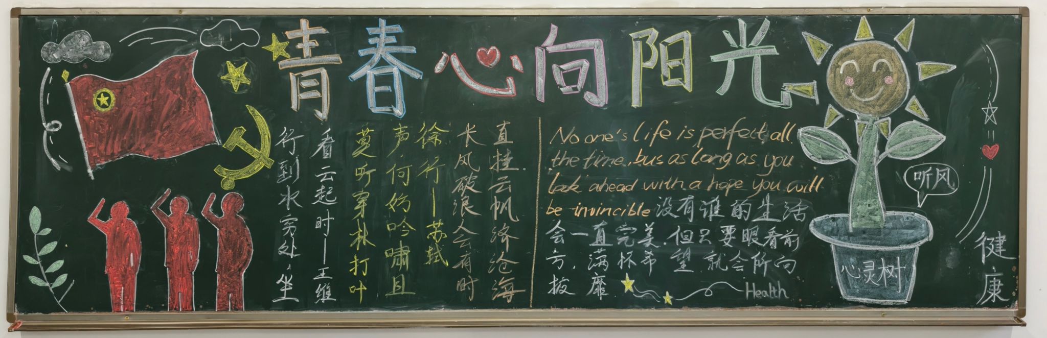 现代航海学院开展心理健康主题黑板报评比活动